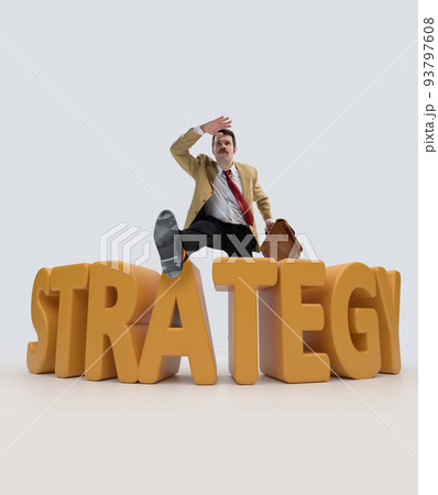 Motivated and ambitious man, employee going over obstacles and difficulties Motivated and ambitious man, employee going over obstacles and difficulties 93797608