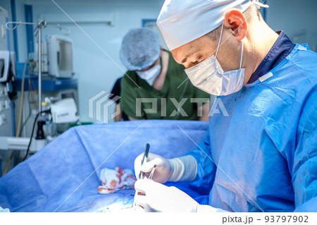 The surgeon performs surgery. The surgeon performs surgery. 93797902