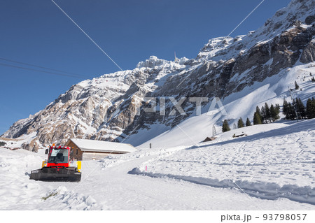 Schwaegalp and Mount Saentis in winter, Canton Appenzell-Ausserrhoden, Switzerland 93798057