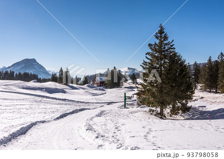 Winter landscape on the Schwaegalp, Canton of Appenzell-Ausserrhoden, Switzerland 93798058