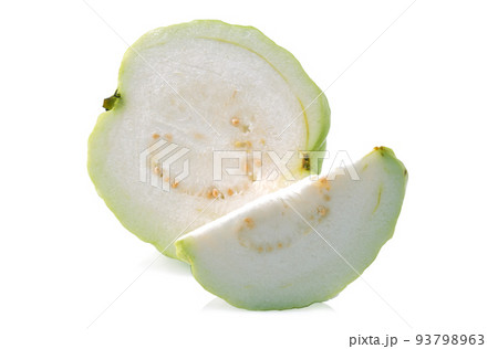 Guava fruit isolated on white background. 93798963