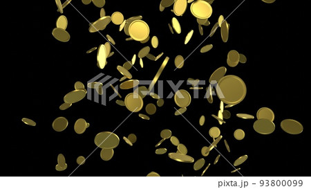 Falling money. Gold falling coins. Coins rain. Falling money. Gold falling coins. Coins rain. 93800099