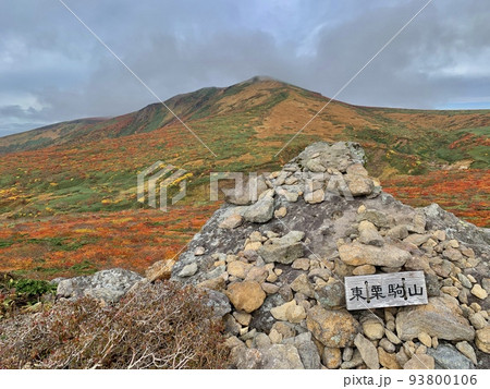 紅葉の東栗駒山山頂 93800106