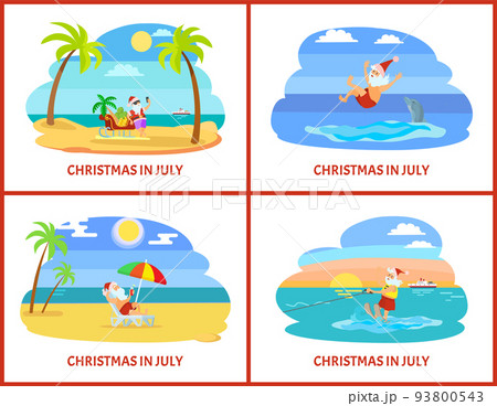 Christmas in July Celebration of Holiday in Summer Christmas in July Celebration of Holiday in Summer 93800543