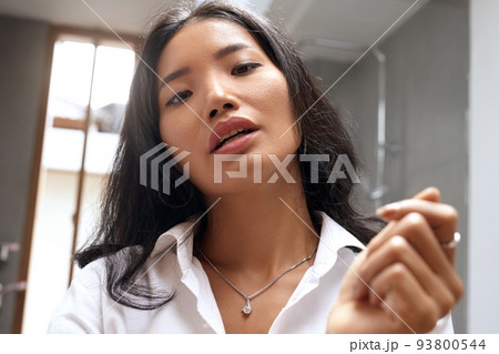 Portrait Of Beautiful Female Model. Health And Beauty Concept 93800544