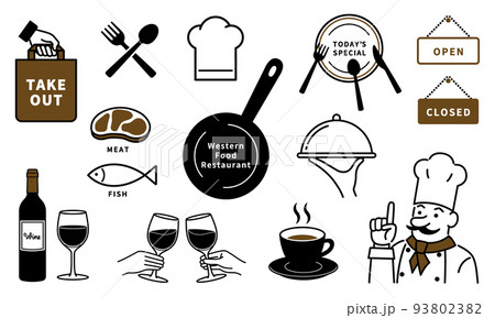 シェフのおすすめ!洋食店モチーフセット シェフのおすすめ!洋食店モチーフセット 93802382