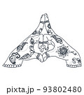 Kalesvara mudra yoga gesture women hands isolated background 93802480