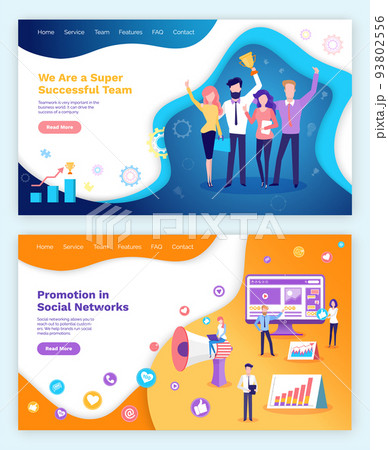 Successful Team, Promotion in Social Networks Set 93802556