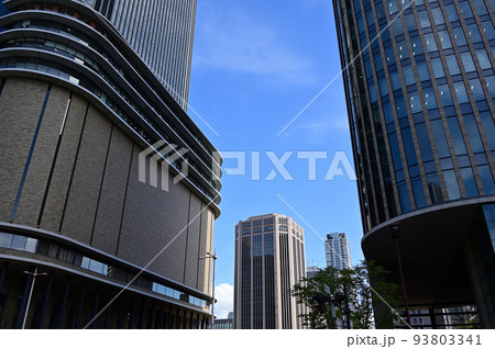 渡辺橋南詰のビル風景 渡辺橋南詰のビル風景 93803341