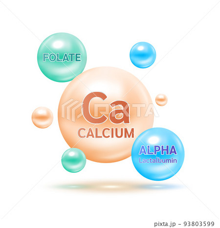 Electron for Minerals Calcium, Folate vitamin B9 and Alpha lactalbumin. Therapy helps maintain brain, strong bone. 93803599