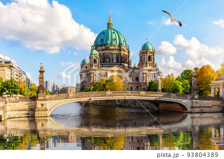 Attractive cathedral or Berliner Dom on Museum Island beautiful summer view, Berlin, Germany Attractive cathedral or Berliner Dom on Museum Island beautiful summer view, Berlin, Germany 93804389