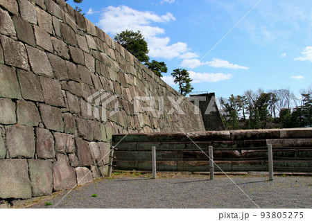 世界遺産 本離宮二条城 石垣 世界遺産 本離宮二条城 石垣 93805275