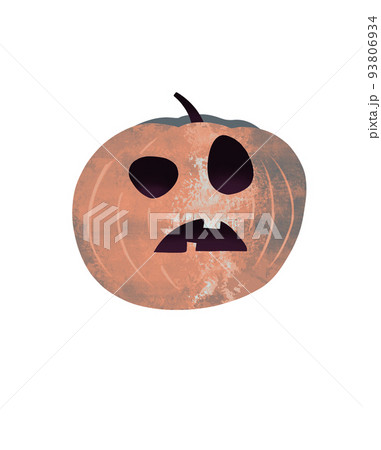 手描き風かぼちゃのイラスト 93806934
