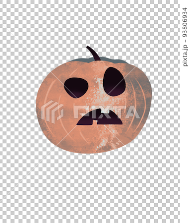 手描き風かぼちゃのイラスト 93806934
