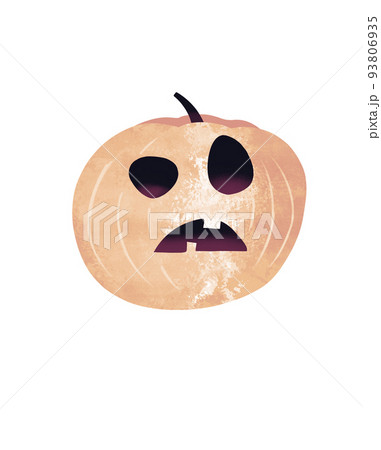 手描き風かぼちゃのイラスト 93806935