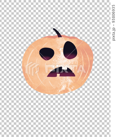 手描き風かぼちゃのイラスト 93806935