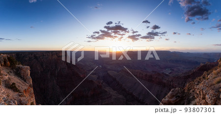 Desert Rocky Mountain American Landscape. Cloudy Sunny Sky. Desert Rocky Mountain American Landscape. Cloudy Sunny Sky. 93807301