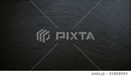 Black slate texture background, ceramic kitchen dish, restaurant menu backdrop Black slate texture background, ceramic kitchen dish, restaurant menu backdrop 93808094