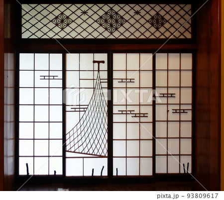 レトロな障子 東海館内装の写真素材 [93809617] - PIXTA