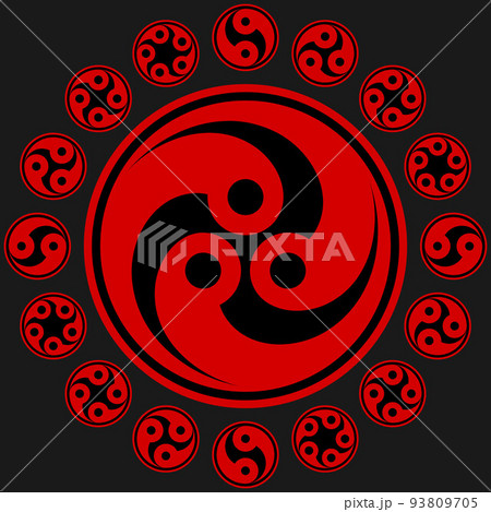 Vector symbol of tomoe hams 93809705