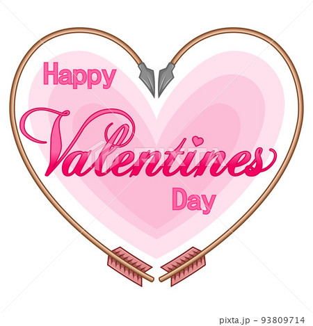 Valentine Bow and Arrow Vector Design Valentine Bow and Arrow Vector Design 93809714