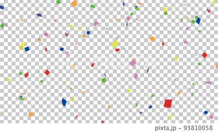 simple and colorful confetti illustration 93810058