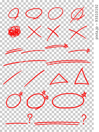 red line scoring illustration - Stock Illustration [93810192] - PIXTA