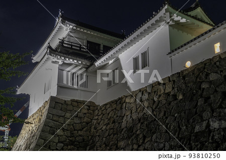 夜の福山城　月見櫓　広島県福山市 93810250