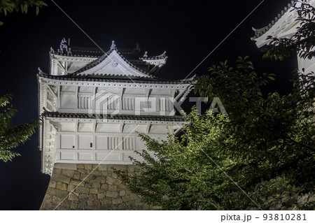 夜の福山城　伏見櫓　広島県福山市 93810281
