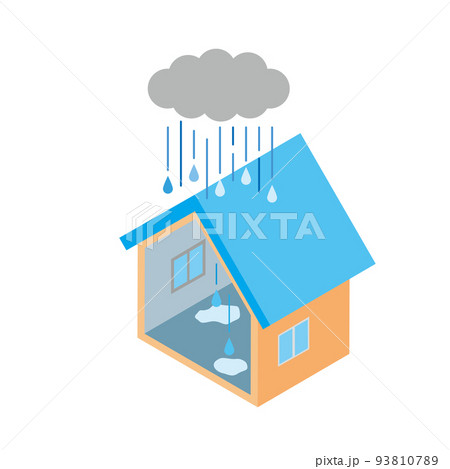 雨漏りトラブルの住宅 93810789