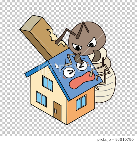 house damaged by termites 93810790