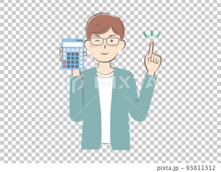 有計算器的年輕人 有計算器的年輕人 93811312