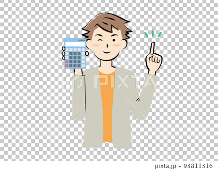 有計算器的年輕人 有計算器的年輕人 93811316