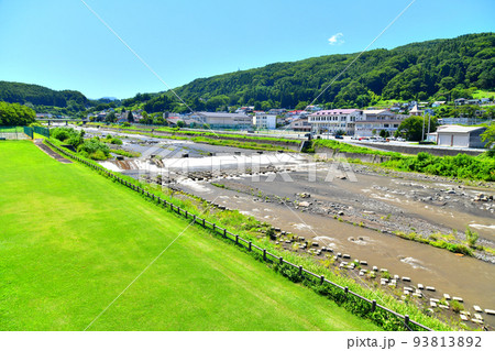 新三原大橋／吾妻川より上流方向を望む(群馬県嬬恋村)【2022.8】 93813892