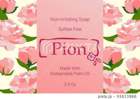 Non irritating soap sulfate free, aroma of pion 93813966