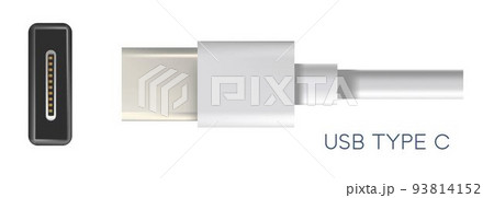 USB type c connectors, standard type for charging 93814152
