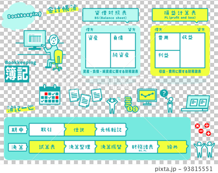 bookkeeping illustration icon collection bookkeeping illustration icon collection 93815551