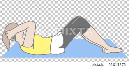 Woman crunching 93815873