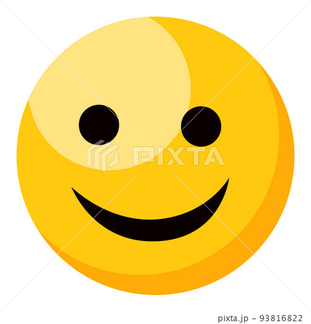 Yellow Smiling Happy Face Emoji Isolated Vector Yellow Smiling Happy Face Emoji Isolated Vector 93816822