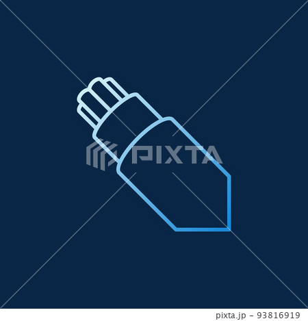 Optical Fiber Breakout Cable vector colored linear icon Optical Fiber Breakout Cable vector colored linear icon 93816919