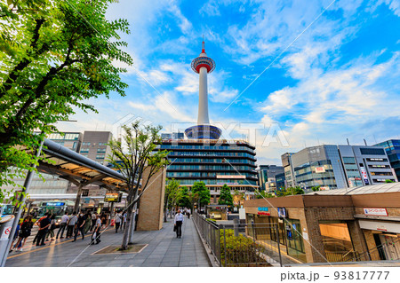 京都府　京都駅周辺の都市風景　京都タワー 93817777