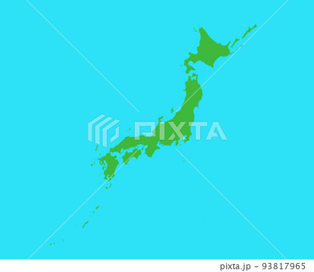 大サイズ 日本地図 影無し トリミング可 大サイズ 日本地図 影無し トリミング可 93817965