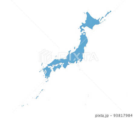 大サイズ　日本地図　影付　トリミング可　 93817984