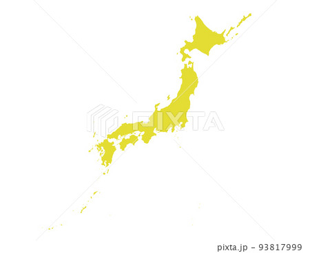 大サイズ　日本地図　影無し　トリミング可 93817999