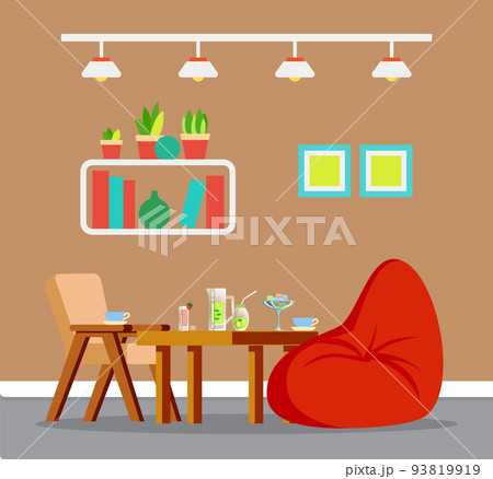 Design Interior, Table and Chair, Tablewear Vector Design Interior, Table and Chair, Tablewear Vector 93819919