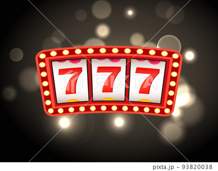 Casino Icon with Sparkling Red Triple Seven Casino Icon with Sparkling Red Triple Seven 93820038