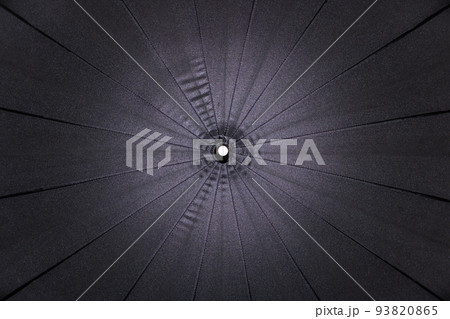 Black umbrella top view, background or texture 93820865