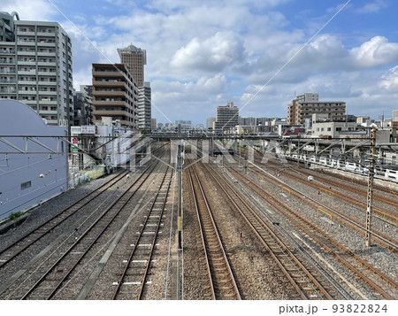 与野駅から見たさいたま新都心、大宮方面 93822824