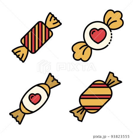 Toffee icons set vector flatのイラスト素材 [93823555] - PIXTA