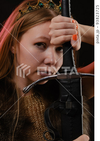 young viking woman 93823725